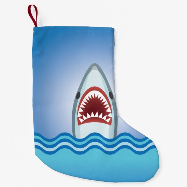 Rolig haj liten julstrumpa (Framsidan)