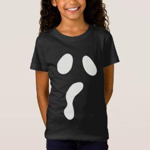 Rolig Halloween boo ansikte spöke läskig fest T Shirt