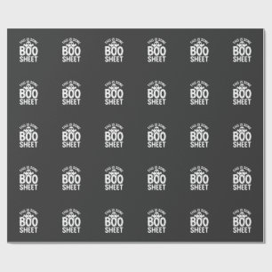 Rolig Halloween Boo Sheet Spökdesign_1 Presentpapper