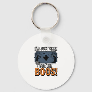 Rolig Halloween Boos Vintage Ghost T-Shirt Design_ Nyckelring