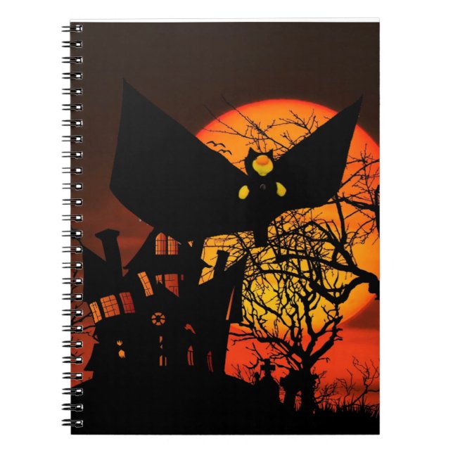 Rolig Halloween-design Anteckningsbok (Framsidan)