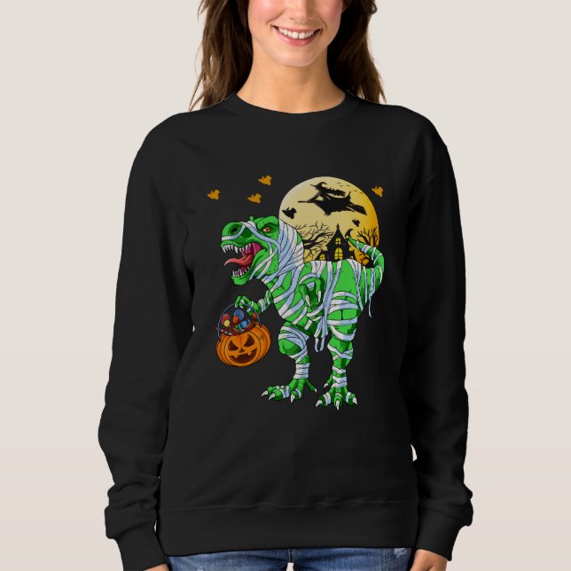 Rolig Halloween Dinosaur Dino T Rex Kuslig Shirt (Framsida)