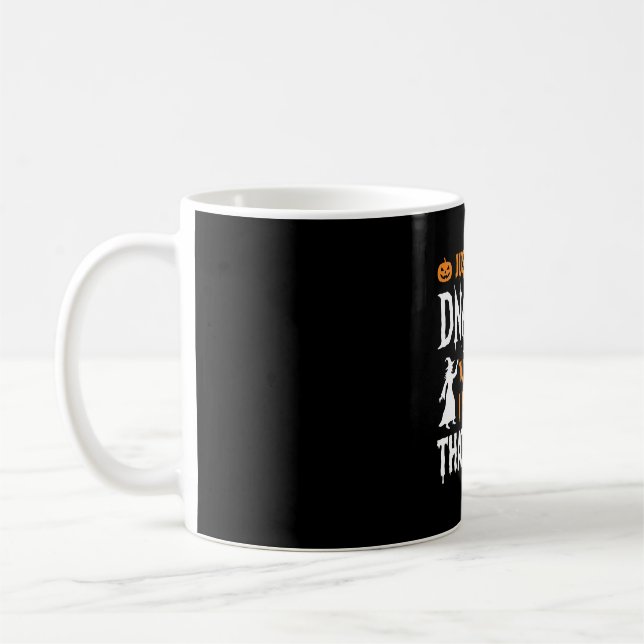 Rolig Halloween DNA-test Häxa Grafisk Kaffemugg (Vänster)