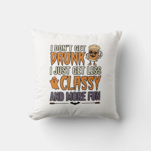 Rolig Halloween-drickande Mindre Klassy T-Shirt De Kudde
