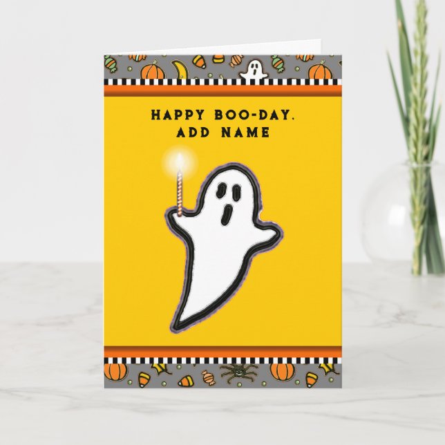 Rolig Halloween-födelsedag Kort (Framsida)