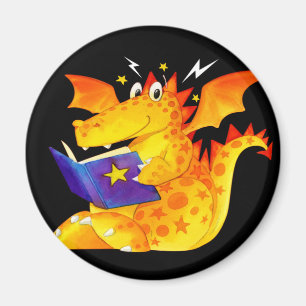 Rolig Halloween för barn drake Magnet