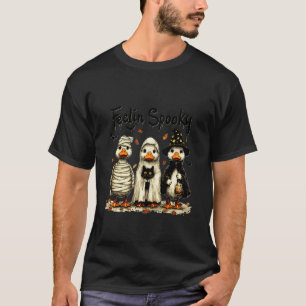 Rolig Halloween-Gås-Katt Känner Sig Skum Modetrend T Shirt