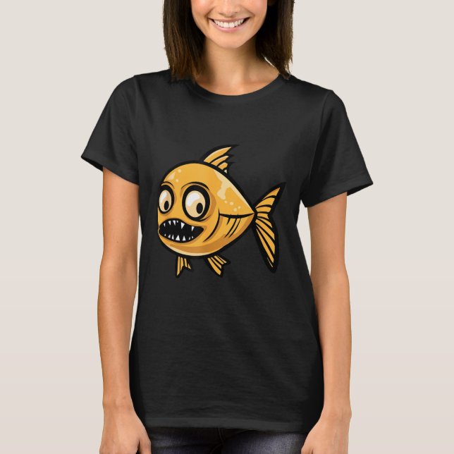 Rolig Halloween Guldgubbe Zombie T Shirt (Framsida)