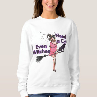 Rolig Halloween-häxa hoodie T Shirt