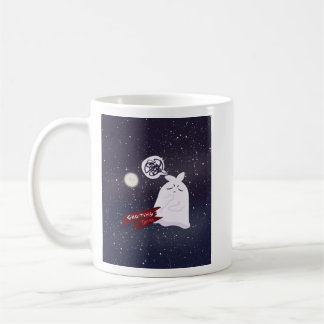 Rolig Halloween humor Överanalyserande spöke Kaffemugg