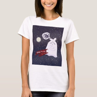 Rolig Halloween humor Överanalyserande spöke T Shirt