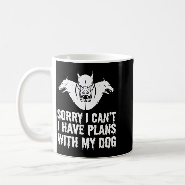 Rolig Halloween Hund Kaffemugg (Vänster)