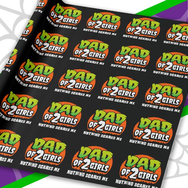 Rolig Halloween Inget Skrämmer Mig Pappa till 2 Fl Presentpapper (Skapare uppladdad)