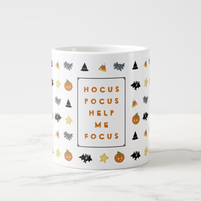 Rolig Halloween-kaffe Jumbo Mugg (Framsidan)
