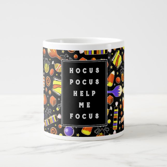 Rolig Halloween-kaffe Jumbo Mugg (Framsidan)