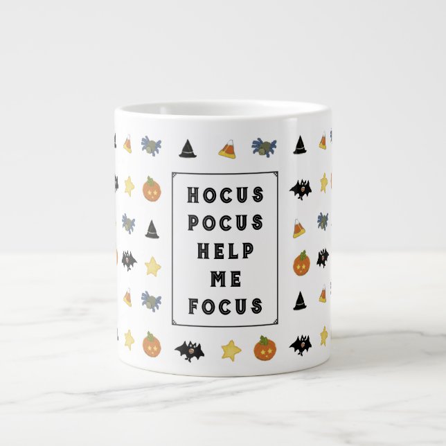 Rolig Halloween kaffemagi Jumbo Mugg (Framsidan)