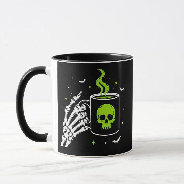 Rolig Halloween-kaffemugg Mugg (Vänster)