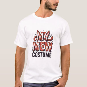Rolig Halloween Katt Jamande Kostym Vintage Design T Shirt