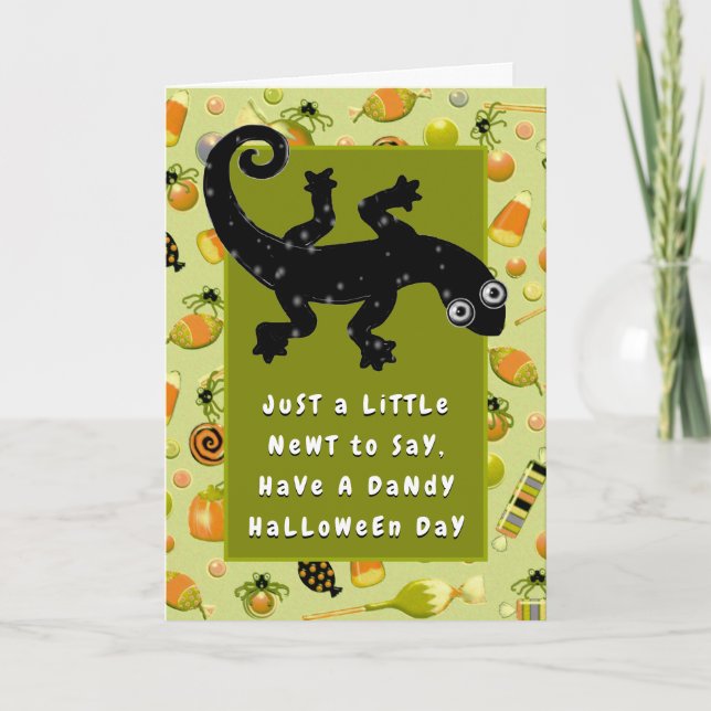 Rolig Halloween Kort (Framsida)