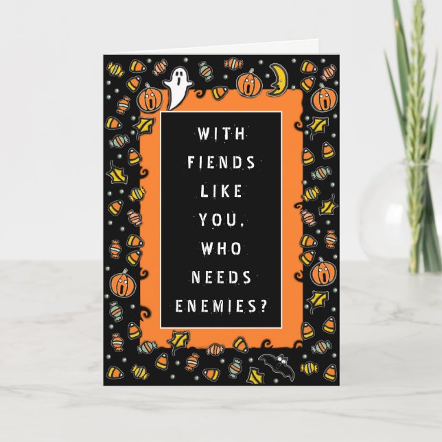 Rolig Halloween  Kort (Framsida)