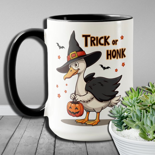 Rolig Halloween Kostym för Anka - Trick or Honk  Mugg (Skapare uppladdad)