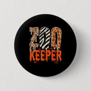 Rolig Halloween-kostym för djurskötare Zoo Keeper Knapp