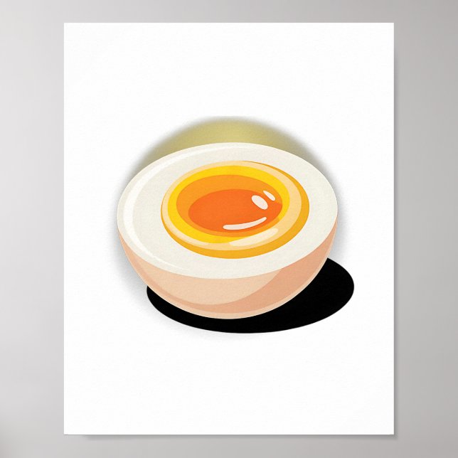 Rolig Halloween-kostym för Thanksgiving som äggrör Poster (Framsidan)