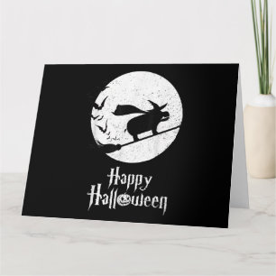 Rolig Halloween-kostym Häxa Flodhäst Älskare Prese Kort