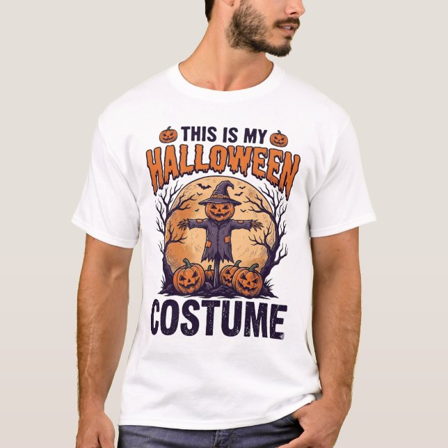 Rolig Halloween-kostym Pumpa Häxa Tröja Design (Framsida)