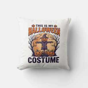 Rolig Halloween-kostym Pumpa Häxa Tröja Design Kudde