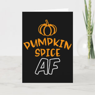 Rolig Halloween kostym skjorta Pumpkin Spice Af Kort
