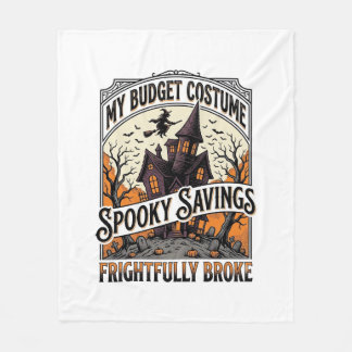 Rolig Halloween-kostym sönder trollkarlskvinna spö Fleecefilt