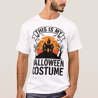Rolig Halloween-kostym Spökhus Vintage T-Shirt