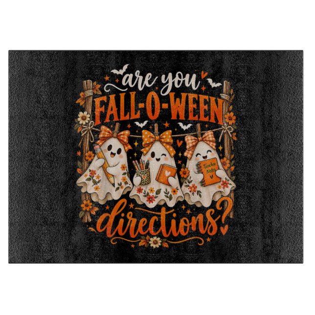 Rolig Halloween Lärare Spöken Höst Höst (Framsidan)