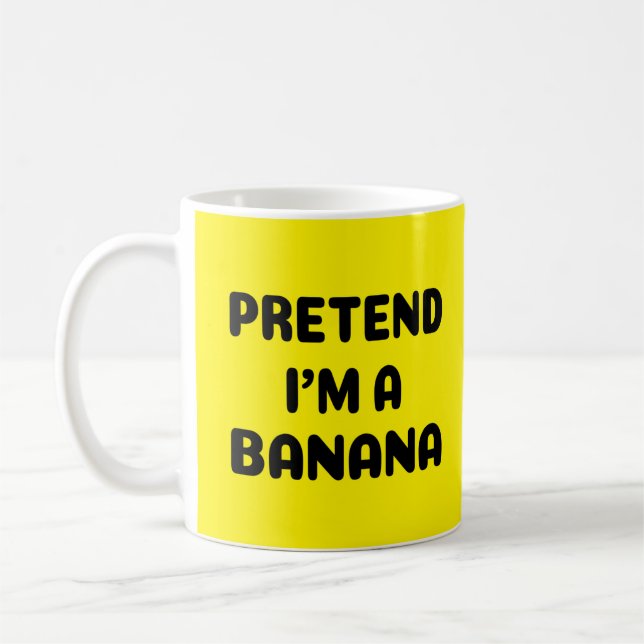Rolig Halloween - Låt mig vara en banan Kaffemugg (Vänster)