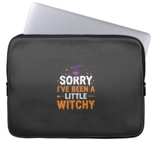 Rolig Halloween-liten häxig citatdesign Laptop Fodral