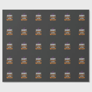 Rolig Halloween-liten häxig citatdesign Presentpapper