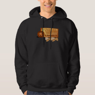 Rolig Halloween matematiklärare problem pumpa Pi Hoodie