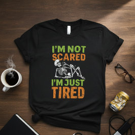 Rolig Halloween med fräck skelett-tee T Shirt