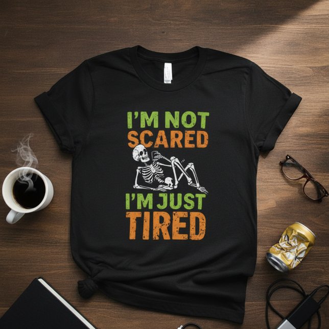 Rolig Halloween med fräck skelett-tee T Shirt (Skapare uppladdad)