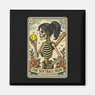 Rolig Halloween Mjukis Mamma Mor Skelett Tarot Bil Magnet
