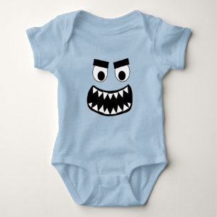 Rolig Halloween-monsterkostym baby body T Shirt