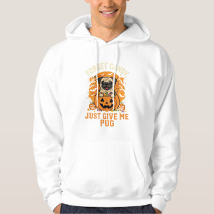 Rolig Halloween Mops Konfektdesign_1 Hoodie
