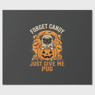 Rolig Halloween Mops Konfektdesign_1 Presentpapper