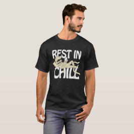 Rolig Halloween-mumie "Vila i chill" Pun svart t-s T Shirt