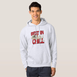 Rolig Halloween-mumie "Vila i kyla" Grafisk vit Hoodie