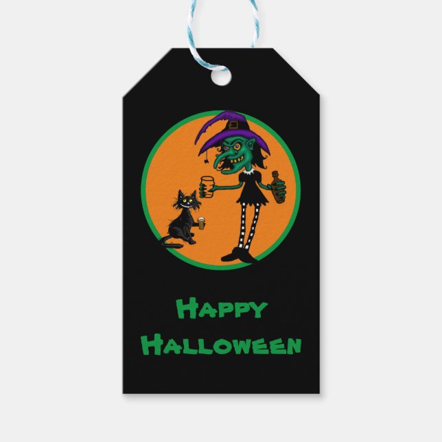 Rolig Halloween presenttagg Presentetikett (Framsidan)