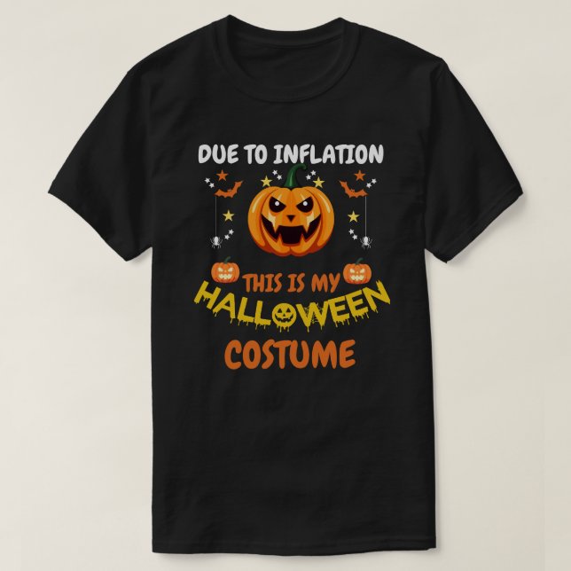 Rolig Halloween-pumpakostym T Shirt (Design framsida)