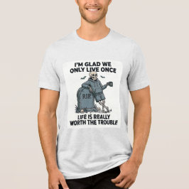 Rolig Halloween-Skelett Livet Är Värt Besväret T Shirt
