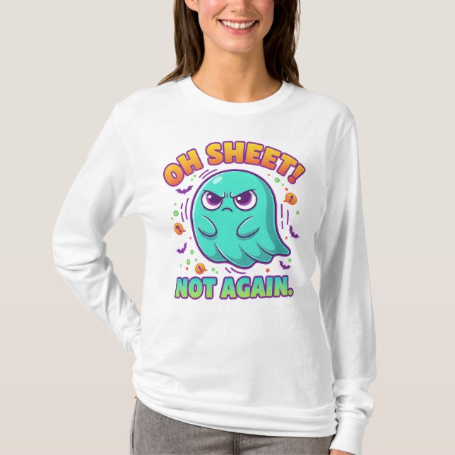 Rolig Halloween-skjorta T Shirt (Framsida)